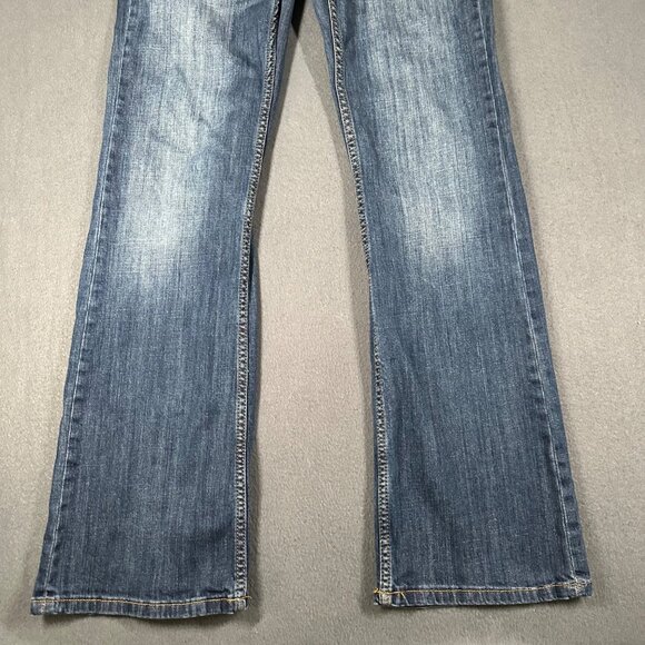 Banana Republic Factory Womens 29/8 Regular Bootcut Fit Blue Jeans Flap Pockets - Picture 2 of 11